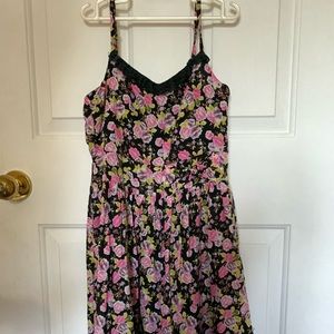 Kids spaghetti strap floral dress
